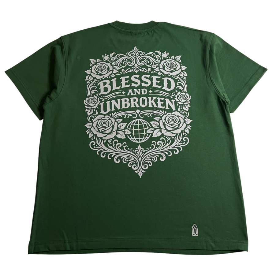 Premium Blessed and Unbroken Pine Heavyweight Cotton Tee