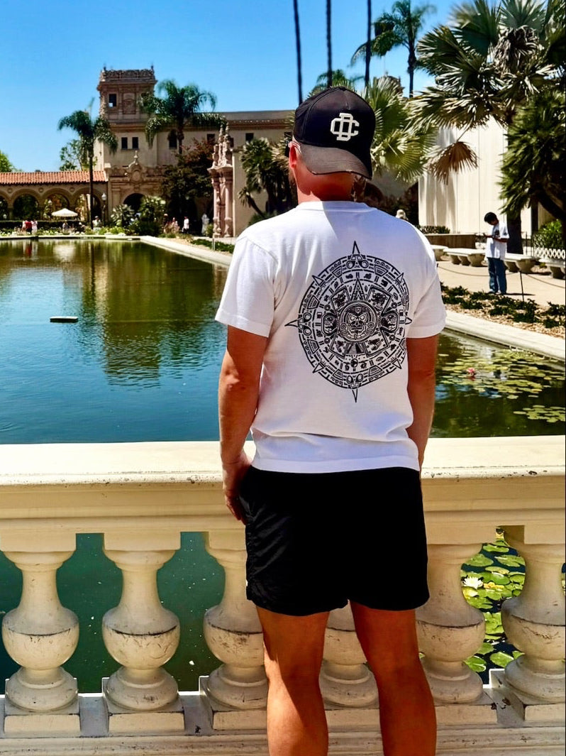 Premium Aztec Sun Stone Heavyweight Cotton Tee