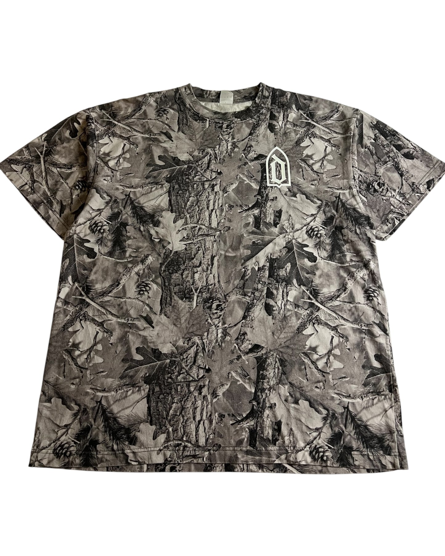 Premium DRAELO Grey Wood Camo Heavyweight Cotton Tee